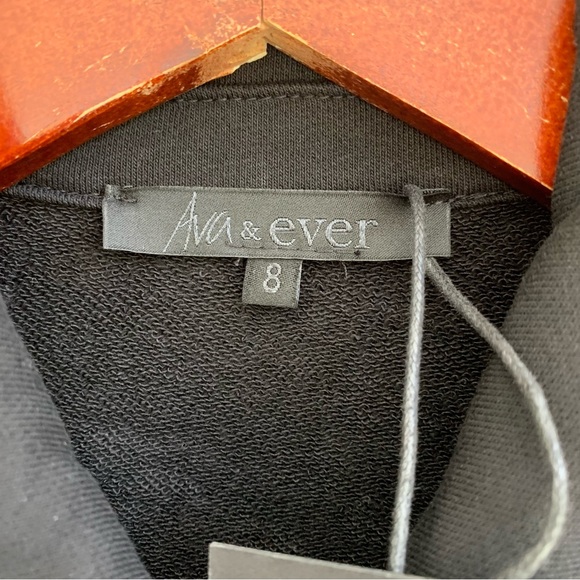 Ava And Ever Black Romper Short Sleeve UK Size 8 US 4 NEW - Picture 4 of 9